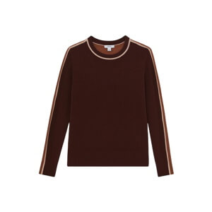 REISS Anne Wool-Blend Colour-Block Jumper